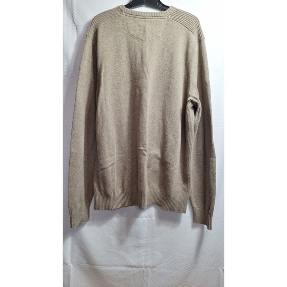 EDDIE BAUER 90s Y2K Style Crewneck Sweater Sz XL/Tall Taupe Business Casual GUC! - Picture 2 of 8